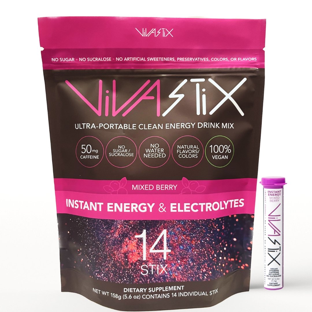 VivaStix Instant Energy + Electrolytes - VivaStix Clean Energy & Preworkout